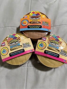 Crazy Fun Mystery Dumpling BUNDLE OF 3 (2 Seashell & 1 Sunset Edition). NEW